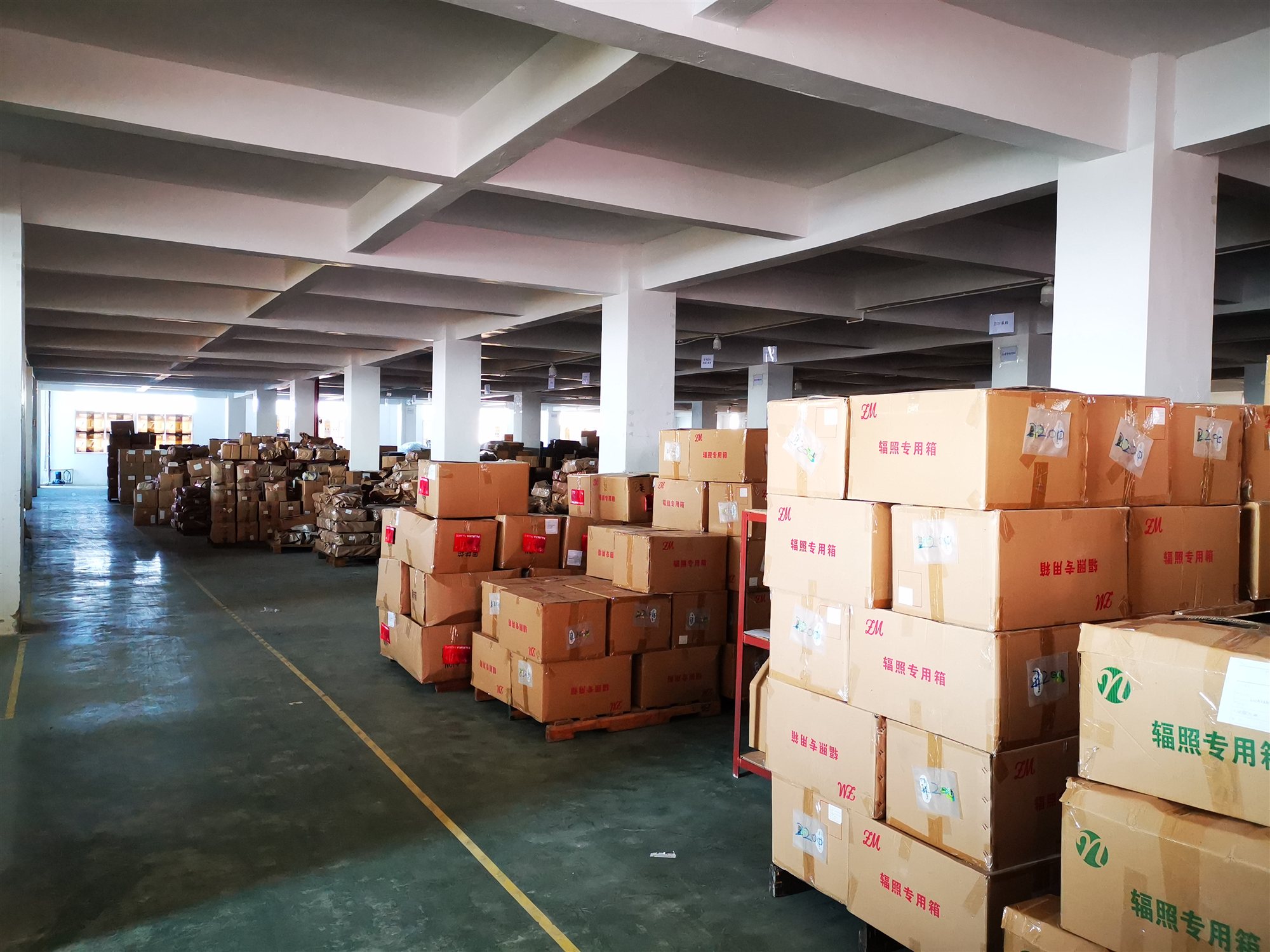Production floor at the jogonglabs herbal skincare factory in Guangzhou