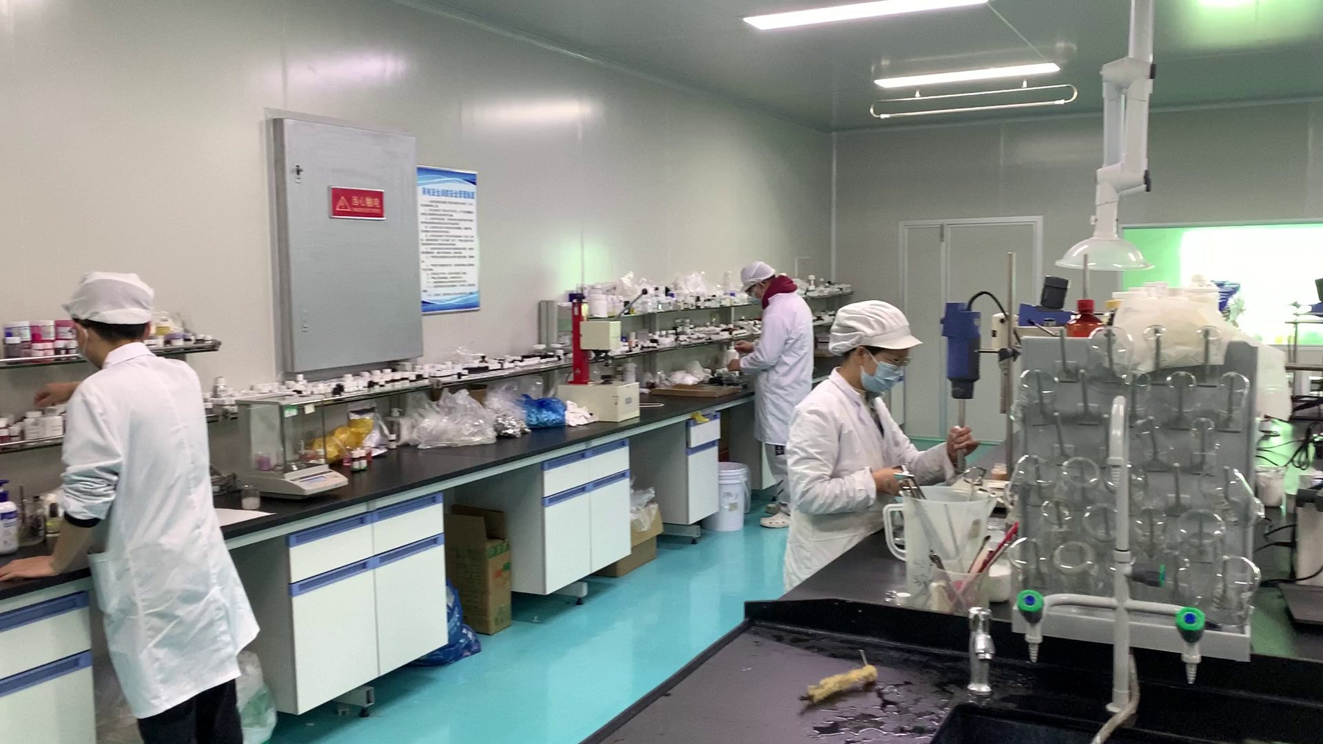 Chemists working in the jogonglabs laboratory