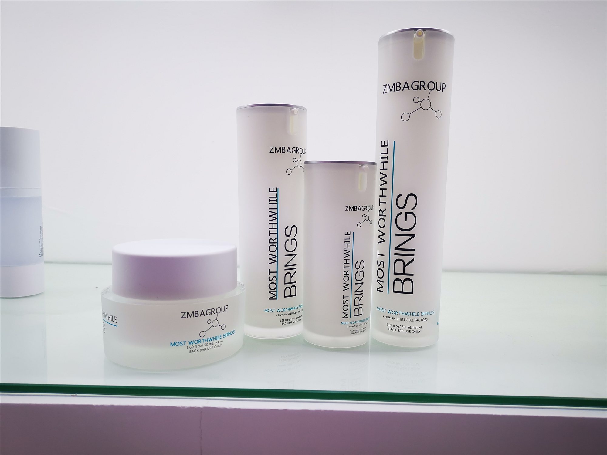 Finished skincare products ready for inspection and balance payment